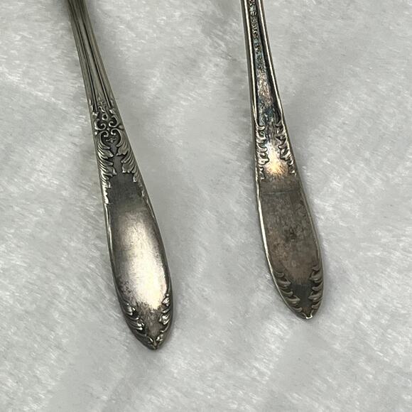 Vintage National Silver Plate Hostess Set Slotted & Gravy Ladles Ornate 3 Pc - Picture 6 of 9